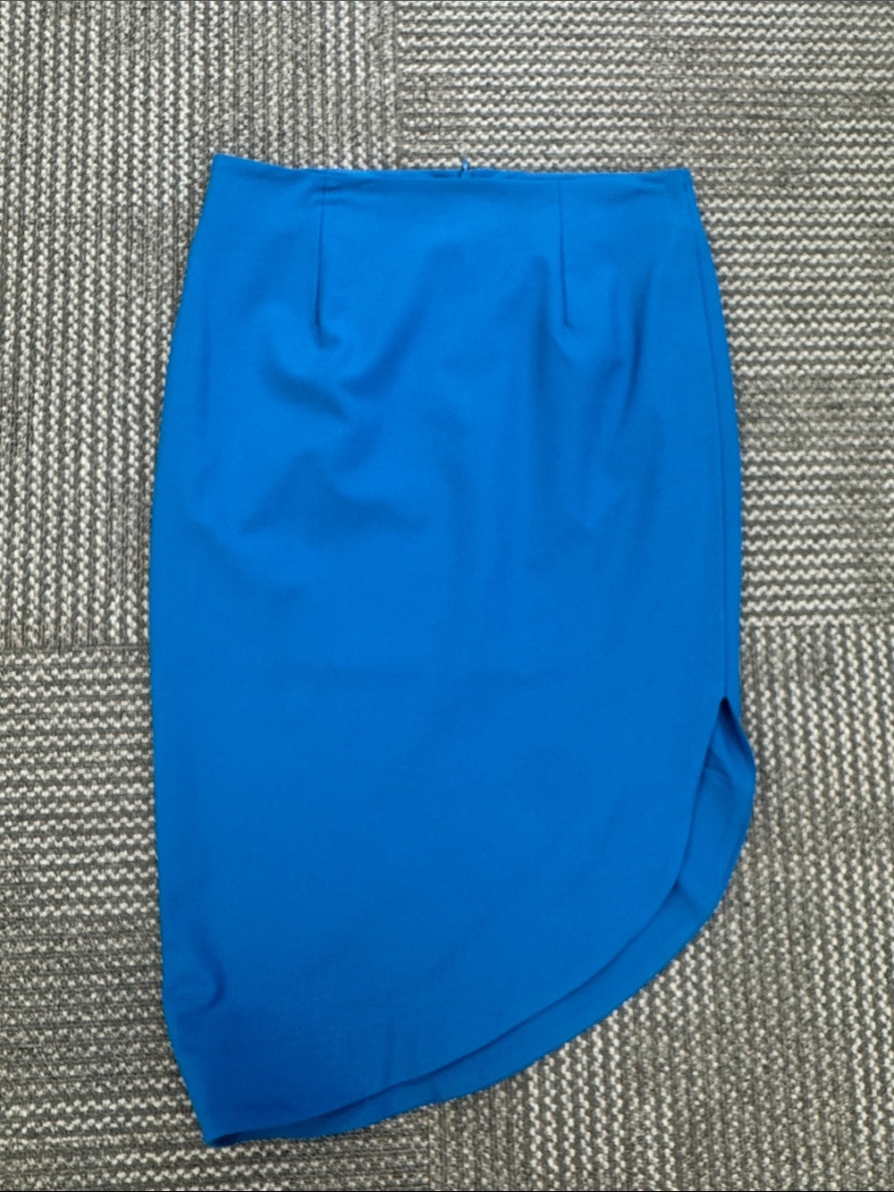 Iris Setlakwe Midi Asymmetrical Skirt in Titan Blue, size 8